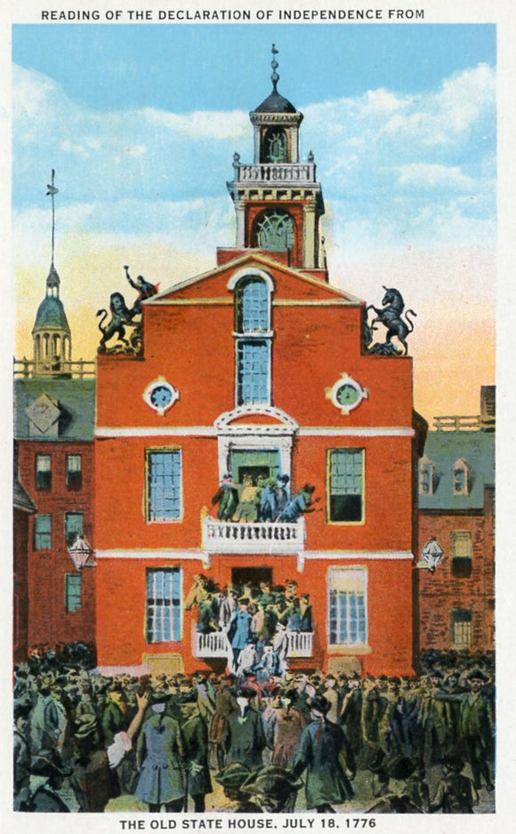Reading of the Declaration of Independence from the Old State House, July 18, 1776, Philadelphia, PA - Carey's Emporium