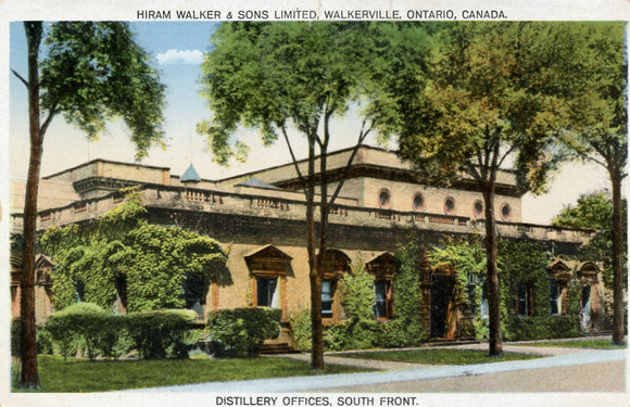Hiram Walker and Sons, Limited Distillery Offices, South Front, Walkerville, Ontario, Canada - Carey's Emporium