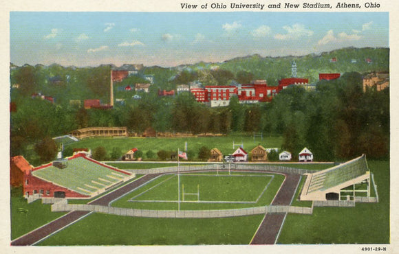 View of Ohio University and New Stadium, Athens, OH - Carey's Emporium