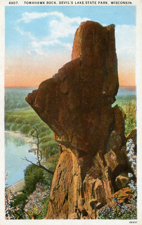 Tomahawk Rock, Devil's Lake State Park, WI - Carey's Emporium