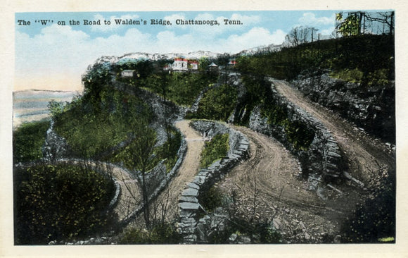 W on the Road to Walden's Ridge, Chattanooga, TN - Carey's Emporium