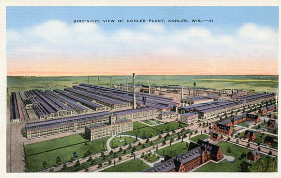 Bird's-Eye View of Kohler Plant, Kohler, WI - Carey's Emporium