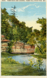 Tower Rock and Channel, Tower Hill State Park, WI - Carey's Emporium