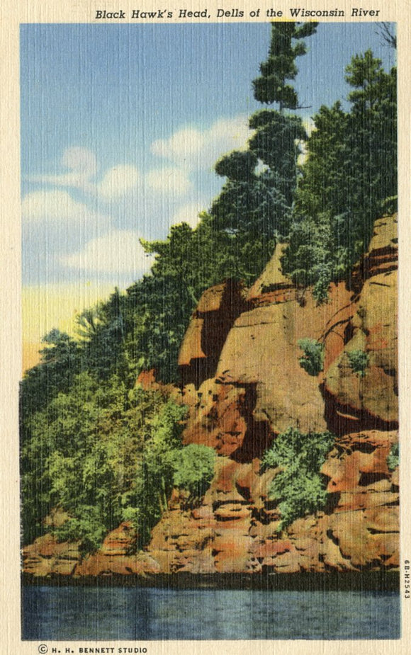 Black Hawk's Head, Dells of the Wisconsin River, WI - Carey's Emporium