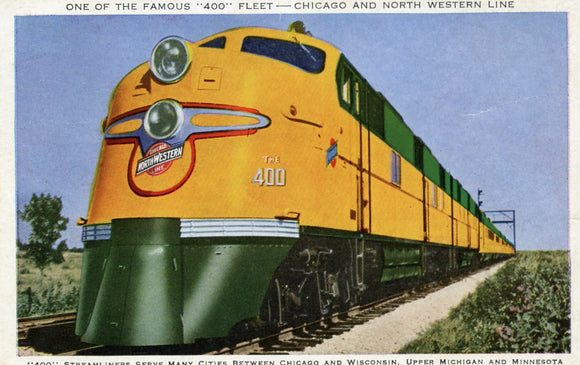 One of the Famous 400 Fleet, Chicago and North Western Line - Carey's Emporium