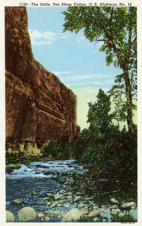 Ten Sleep Canon, U. S. Highway No. 16, The Dells, WY - Carey's Emporium