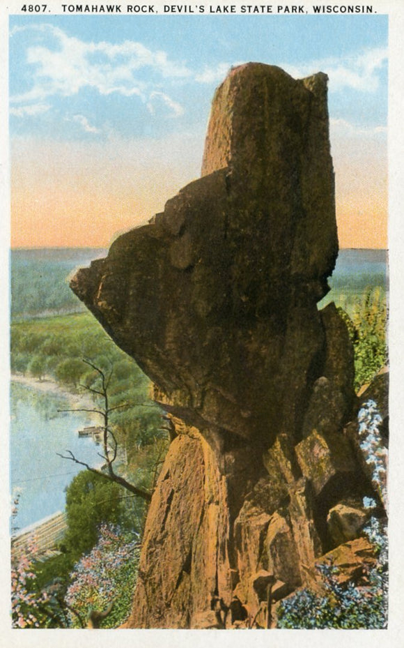 Tomahawk Rock, Devil's Lake State Park, WI - Carey's Emporium