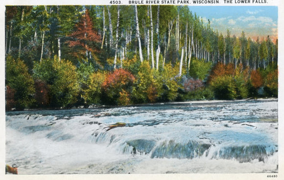 The Lower Falls, Brule River State Park, WI - Carey's Emporium