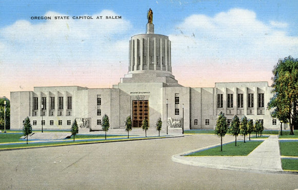Oregon State Capitol At Salem, OR - Carey's Emporium