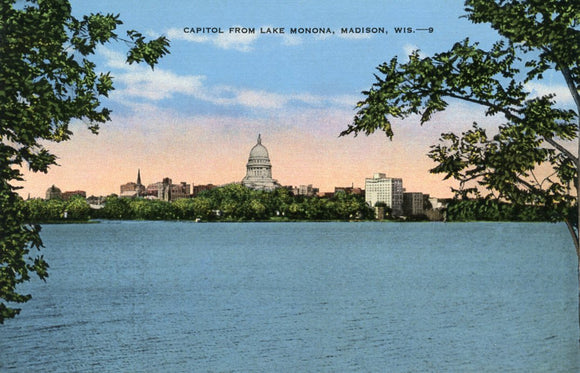 Capitol from Lake Monona, Madison, WI - Carey's Emporium
