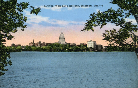 Capitol from Lake Monona, Madison, WI - Carey's Emporium