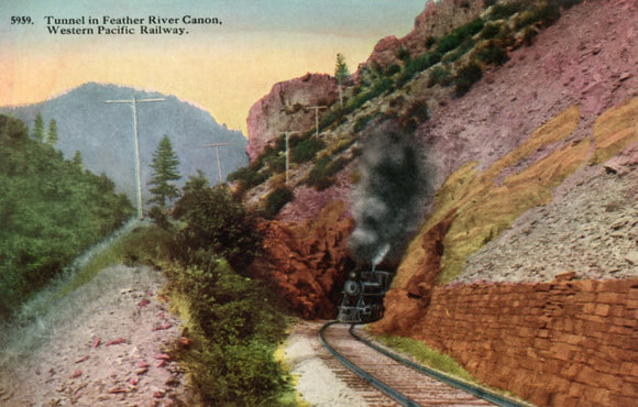 Tunnel in Feather River Canon, Western Pacific Railway, CA - Carey's Emporium