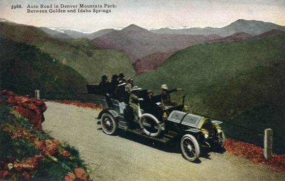 Auto Road in Denver Mountain Parks, between Golden and Idaho Springs - Carey's Emporium