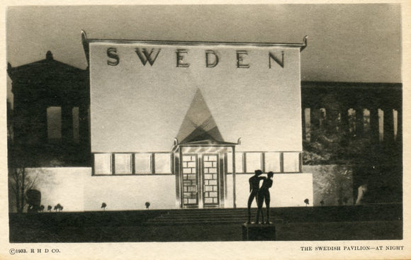 The Swedish Pavilion, at Night, Chicago Worlds Fair 1933 - Carey's Emporium