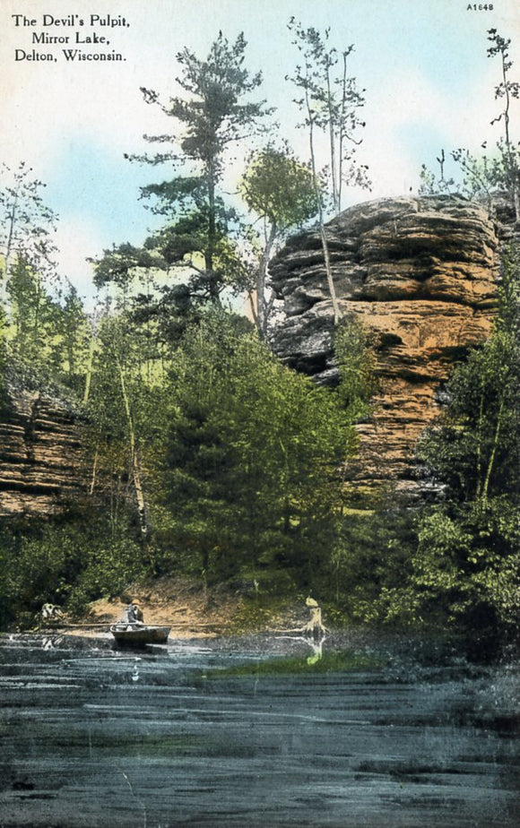 The Devil's Pulpit, Mirror Lake, Delton, WI - Carey's Emporium