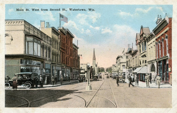 Main St. West from Second St., Watertown, WI - Carey's Emporium