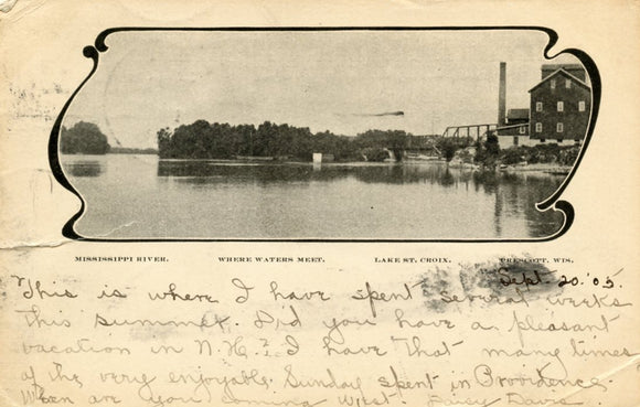 Mississippi River, Where Waters Meet, Lake St. Croix, Prescott, WI - Carey's Emporium