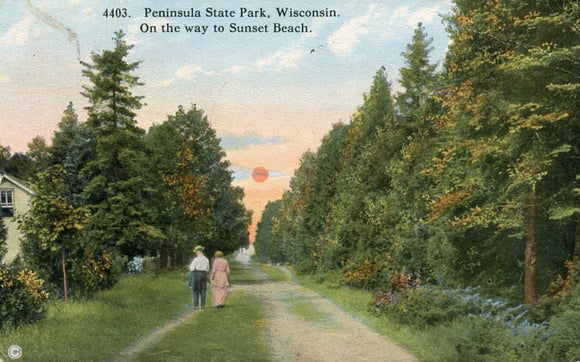 On the way to Sunset Beach, Peninsula State Park, WI - Carey's Emporium