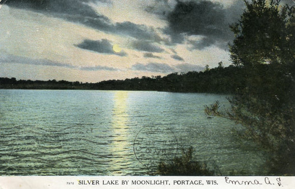Silver Lake by Moonlight, Portage, WI - Carey's Emporium