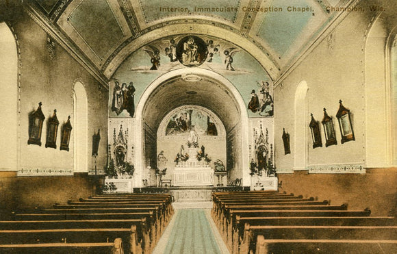 Interior, Immaculate Conception Chapel, Champion, WI - Carey's Emporium