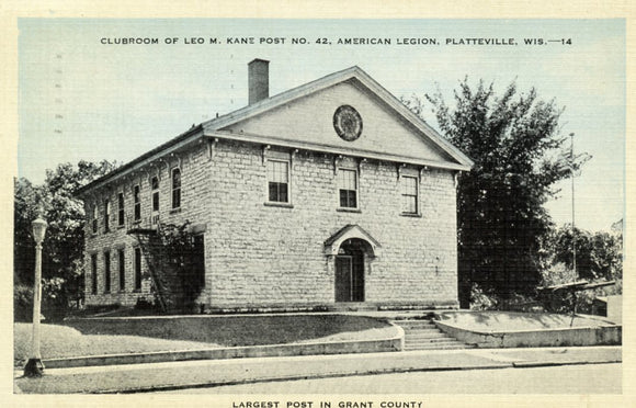 Clubroom of Leo M. Kane Post No. 42, American Legion, Platteville, WI - Carey's Emporium