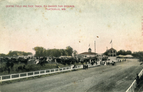 Centre Field and Race Track, Big Badger Fair Grounds, Platteville, WI - Carey's Emporium