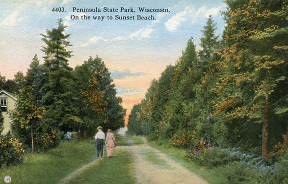 On the way to Sunset Beach, Peninsula State Park, WI - Carey's Emporium