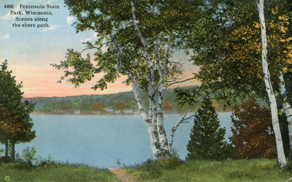 Scenes along the shore path, Peninsula State Park, WI - Carey's Emporium