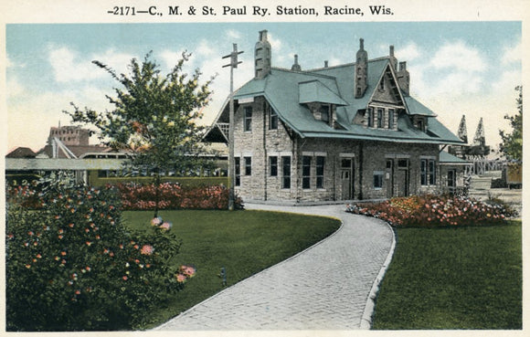 C., M. and St. Paul Ry. Station, Racine, WI - Carey's Emporium