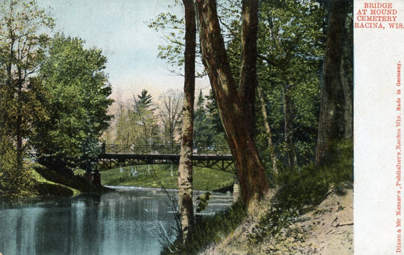 Bridge at Mound Cemetery, Racine, WI - Carey's Emporium