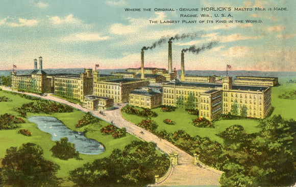 Where the Original, Genuine Horlick's Malted Milk is Made, Racine, WI - Carey's Emporium