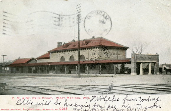 C. M. and St. Paul Depot, West Madison, WI - Carey's Emporium