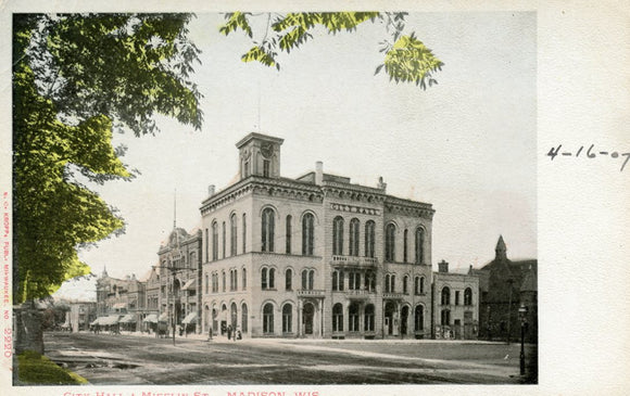 City Hall and Mifflin St., Madison, WI - Carey's Emporium
