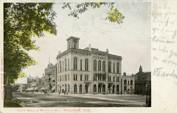 City Hall and Mifflin St., Madison, WI - Carey's Emporium