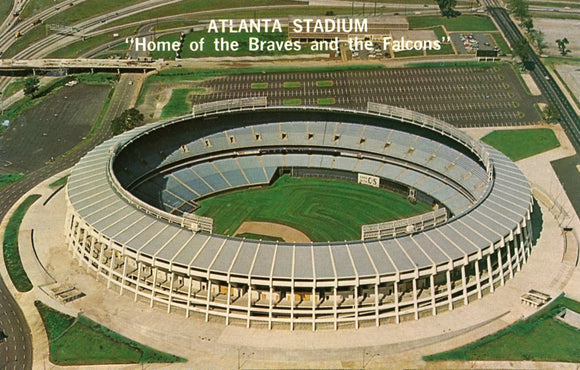 Atlanta Stadium, Home of the Braves and the Falcons, Atlanta, GA - Carey's Emporium