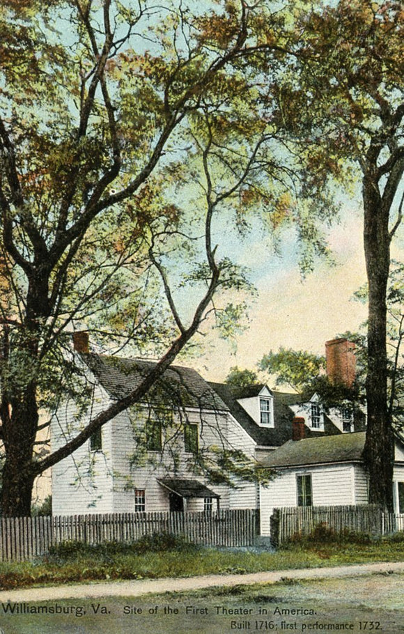 Site of the First Theater in America, Built 1716, First Performance 1732, Williamsburg, VA - Carey's Emporium
