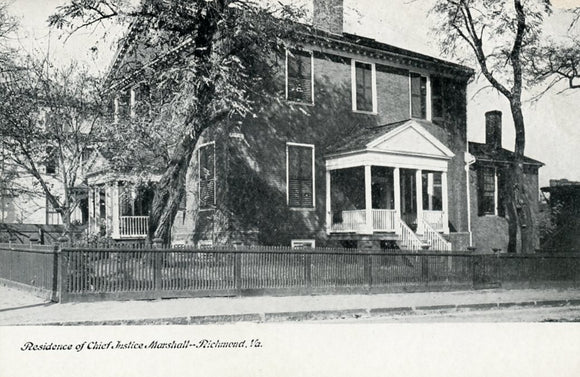 Residence of Chief Justice Marshall, Richmond, VA - Carey's Emporium