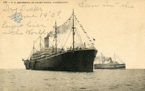 S. S. Minnesota on Puget Sound, WA - Carey's Emporium