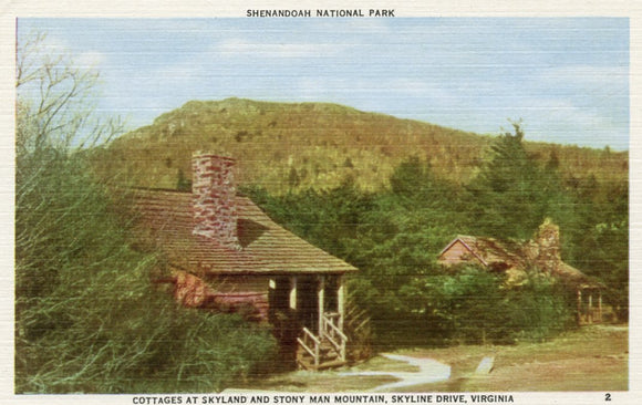 Cottages at Skyland and Story Man Mountain, Skyline Drive, Virginia, Shenandoah National Park - Carey's Emporium