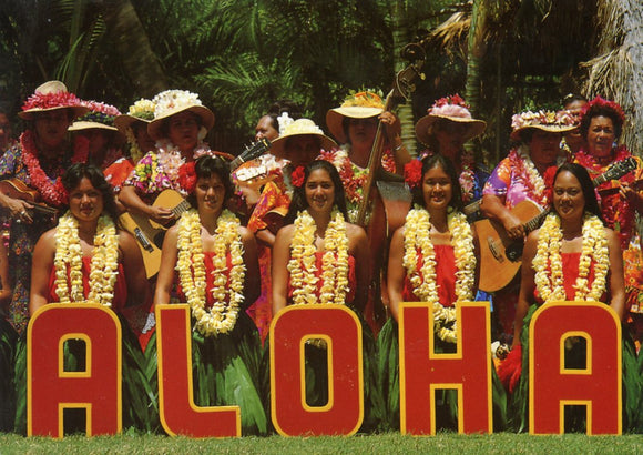 A Colorful Aloha from the Entertainers at the Famous Kodak Hula Show, Honolulu, HI - Carey's Emporium