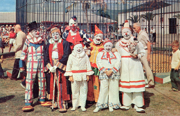World's Best and Happiest Group of Clowns at their Winter Home in Florida - Carey's Emporium