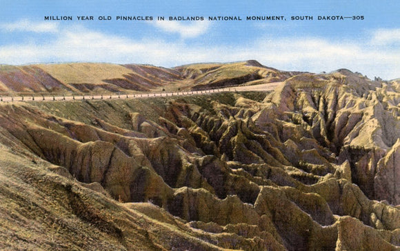 Million Year Old Pinnacles in Badlands National Monument, SD - Carey's Emporium