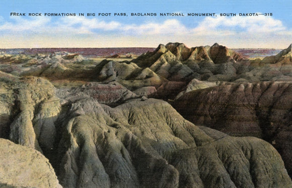 Freak Rock Formation in Big Foot Pass, Badlands National Monument, SD - Carey's Emporium