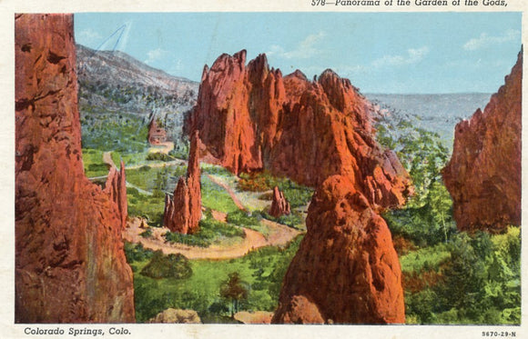Panorama of the Garden of the Gods, Colorado Springs, CO - Carey's Emporium