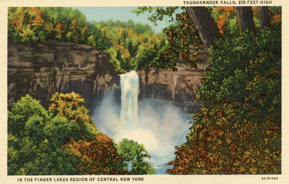 Taughannock Falls, 215 Feet High, In the Finger Lakes Region of Central New York, NY - Carey's Emporium