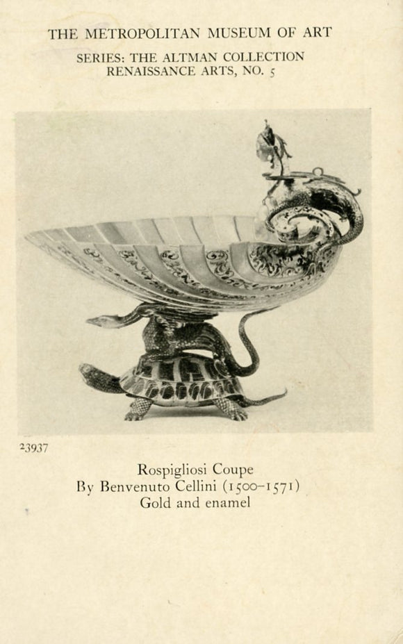 Rospigliosi Coupe By Benvenuto Cellini (1500-1571) Gold and Enamel - Carey's Emporium