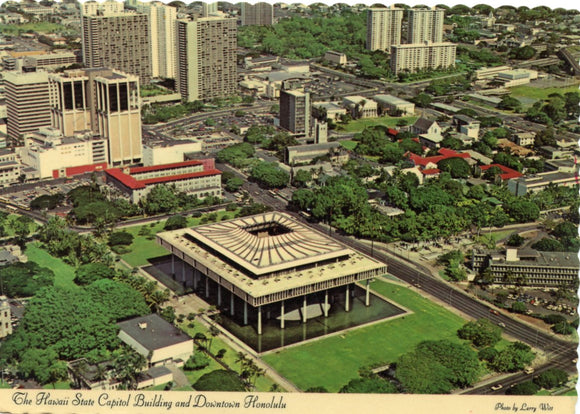 Hawaii State Capitol Building and Downtown Honolulu, HI - Carey's Emporium