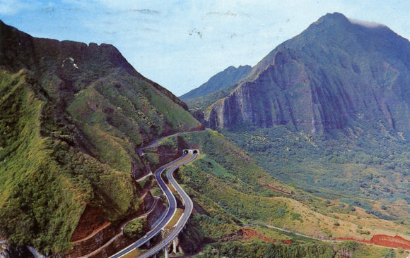 Entrance to Pali Tunnel on the Windward Side of Oahu, HI - Carey's Emporium