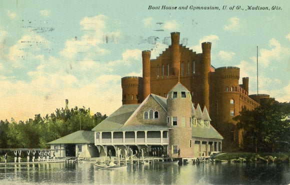 Boat House and Gymnasium, U. of W., Madison, WI - Carey's Emporium