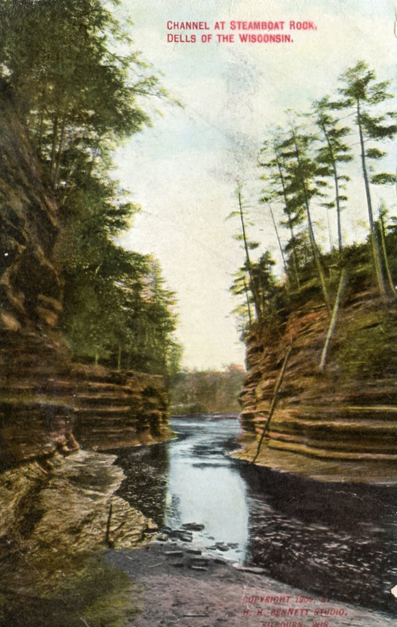 Channel at Steamboat Rock, Dells of the Wisconsin, WI - Carey's Emporium